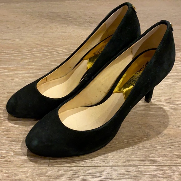 Vintage velvet black heels - Picture 3 of 3